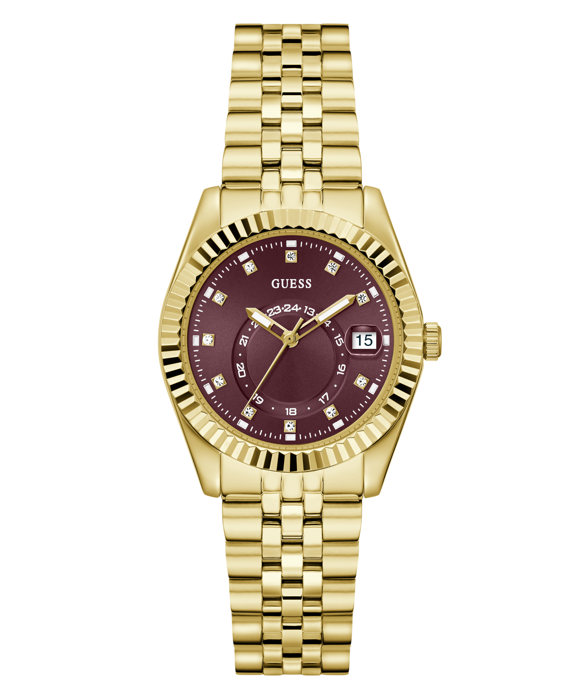 GUESS Ladies Gold-Tone Analogue Watch