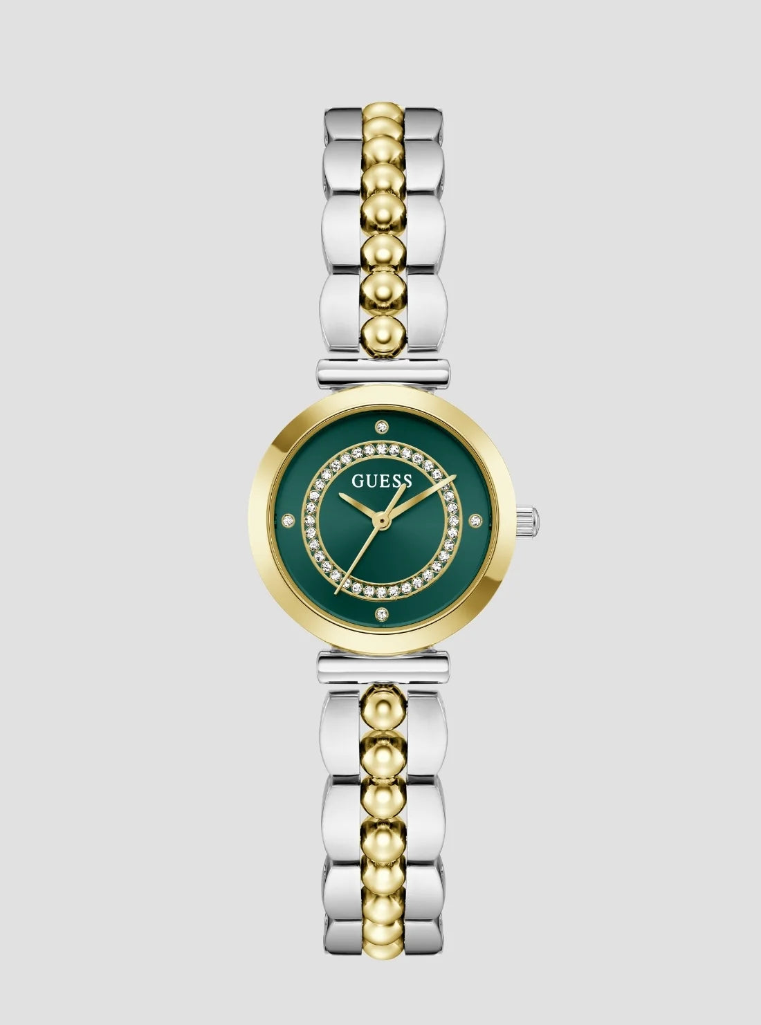 LEENA Two-Tone Green Dial Women's Watch