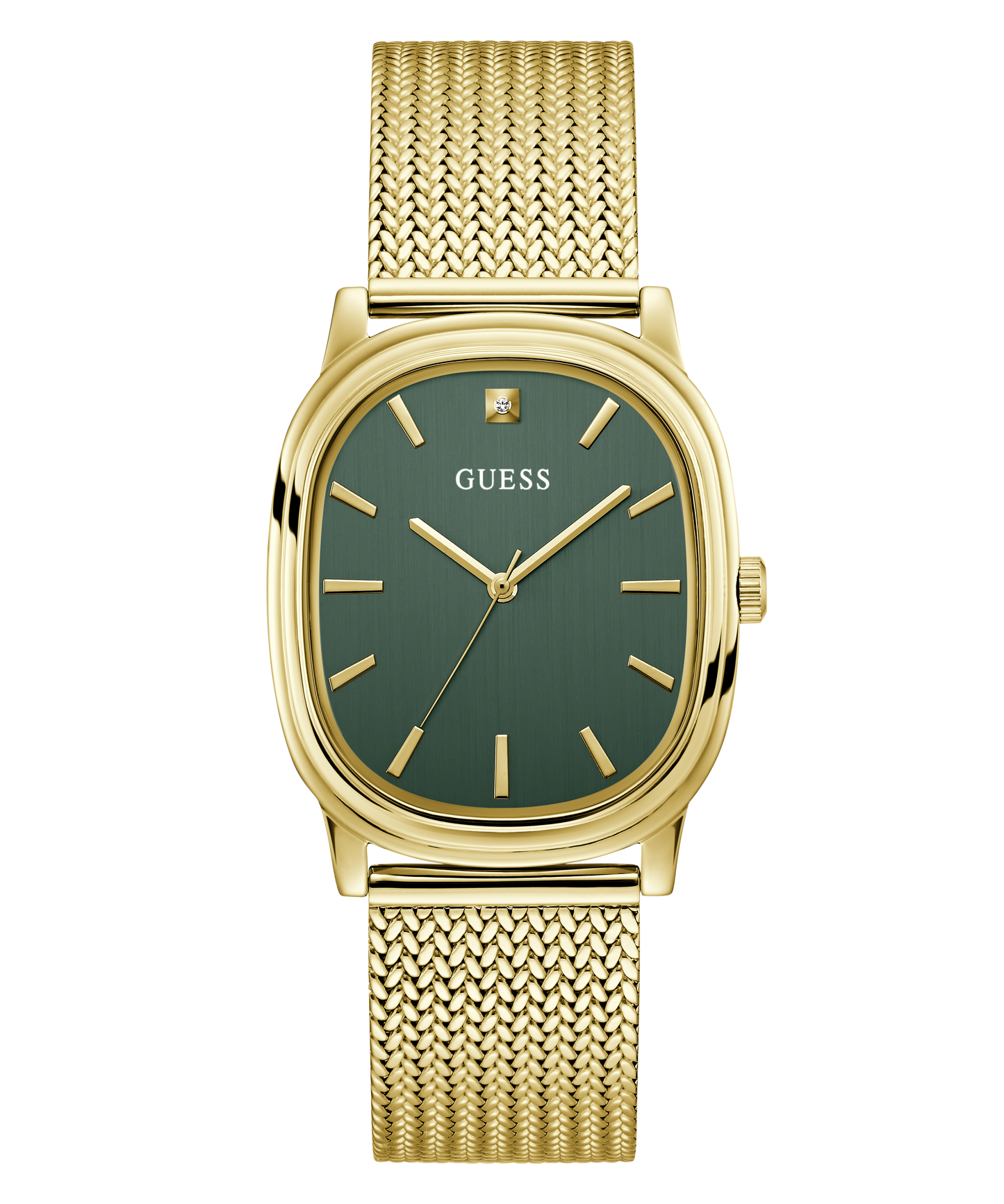GUESS Mens Gold-Tone Analogue Watch