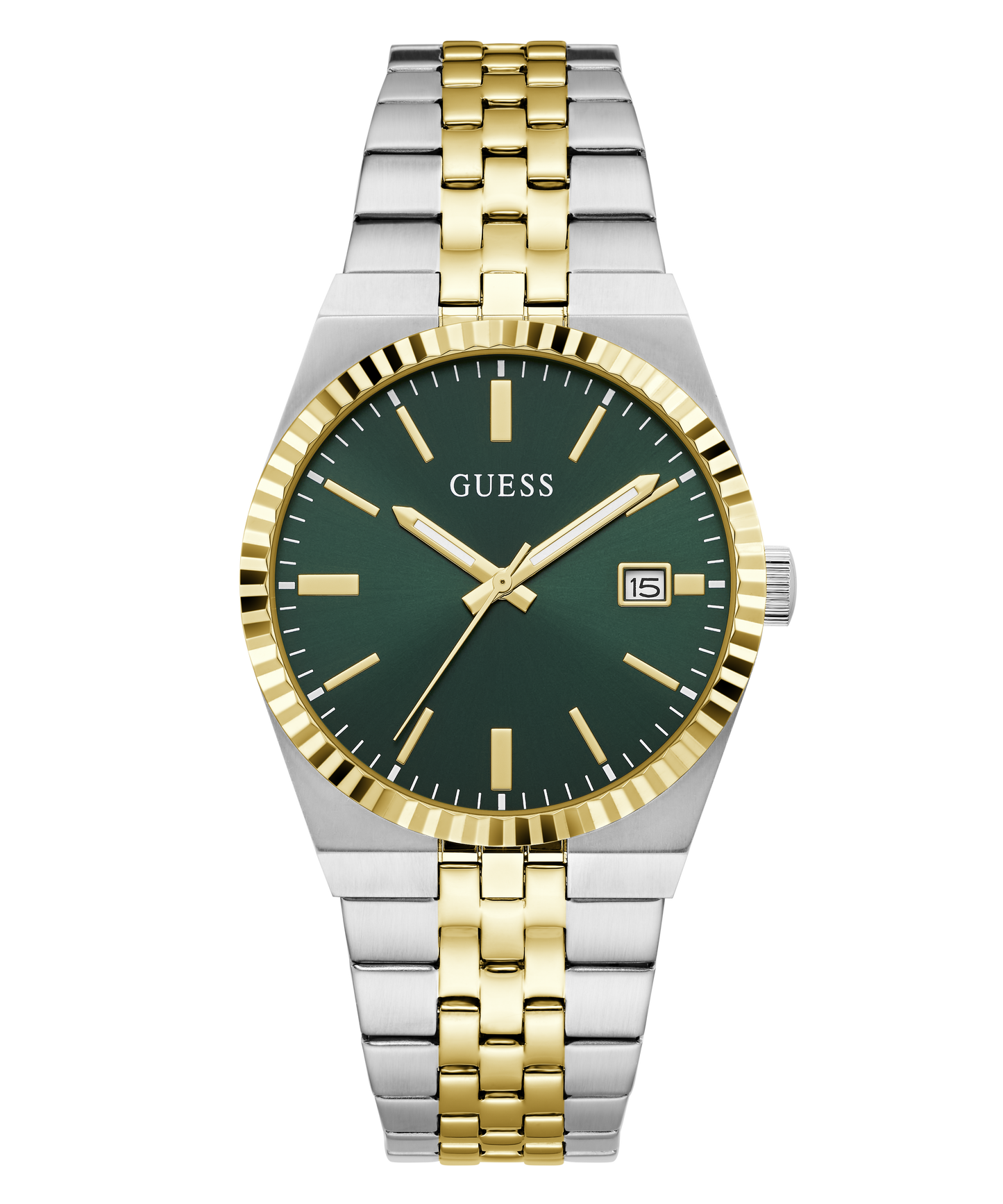 GUESS Mens Two-Tone Analogue Watch