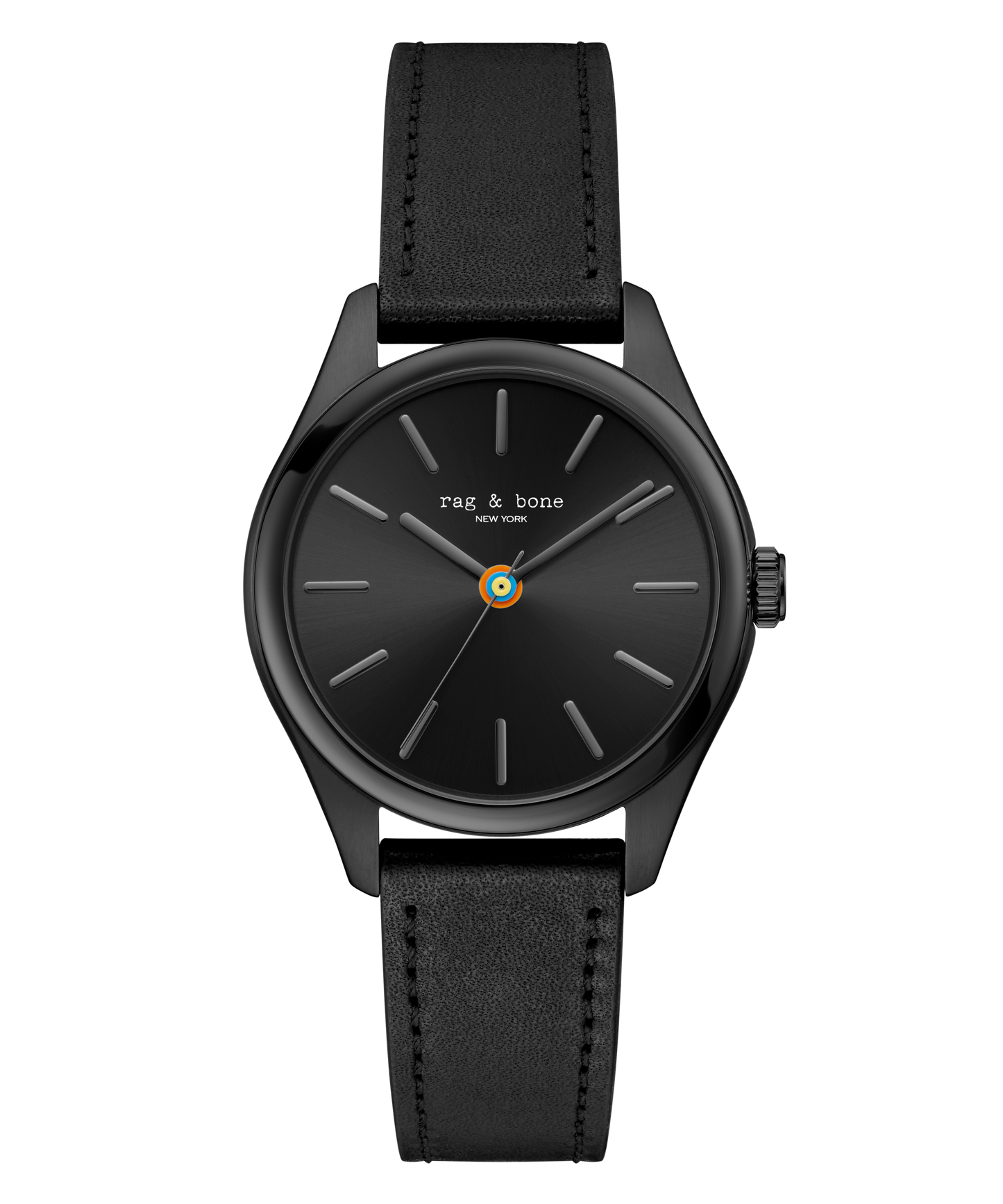 Rag & Bone Dean Black-Tone Analogue Watch