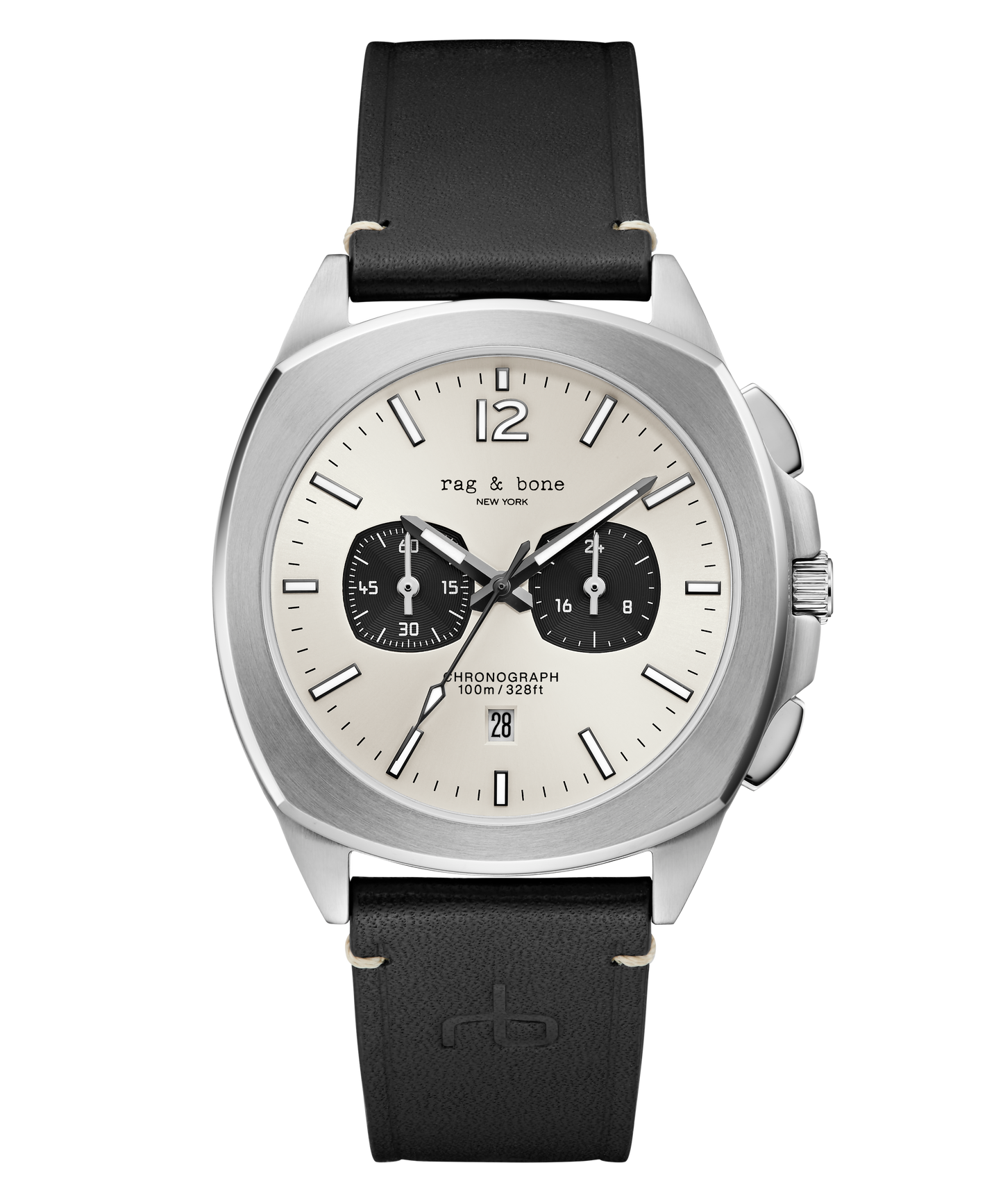 Rag & Bone Bleeker Silver-Tone Chronograph Watch