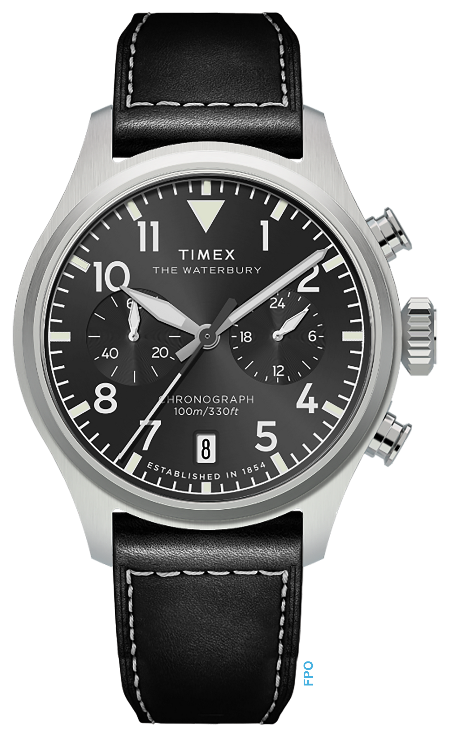 Waterbury Ace Chronograph 41mm Leather Strap Watch
