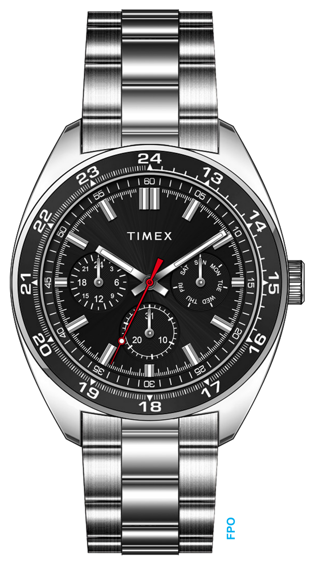 Weston 45mm Stainless Steel Bracelet Watch