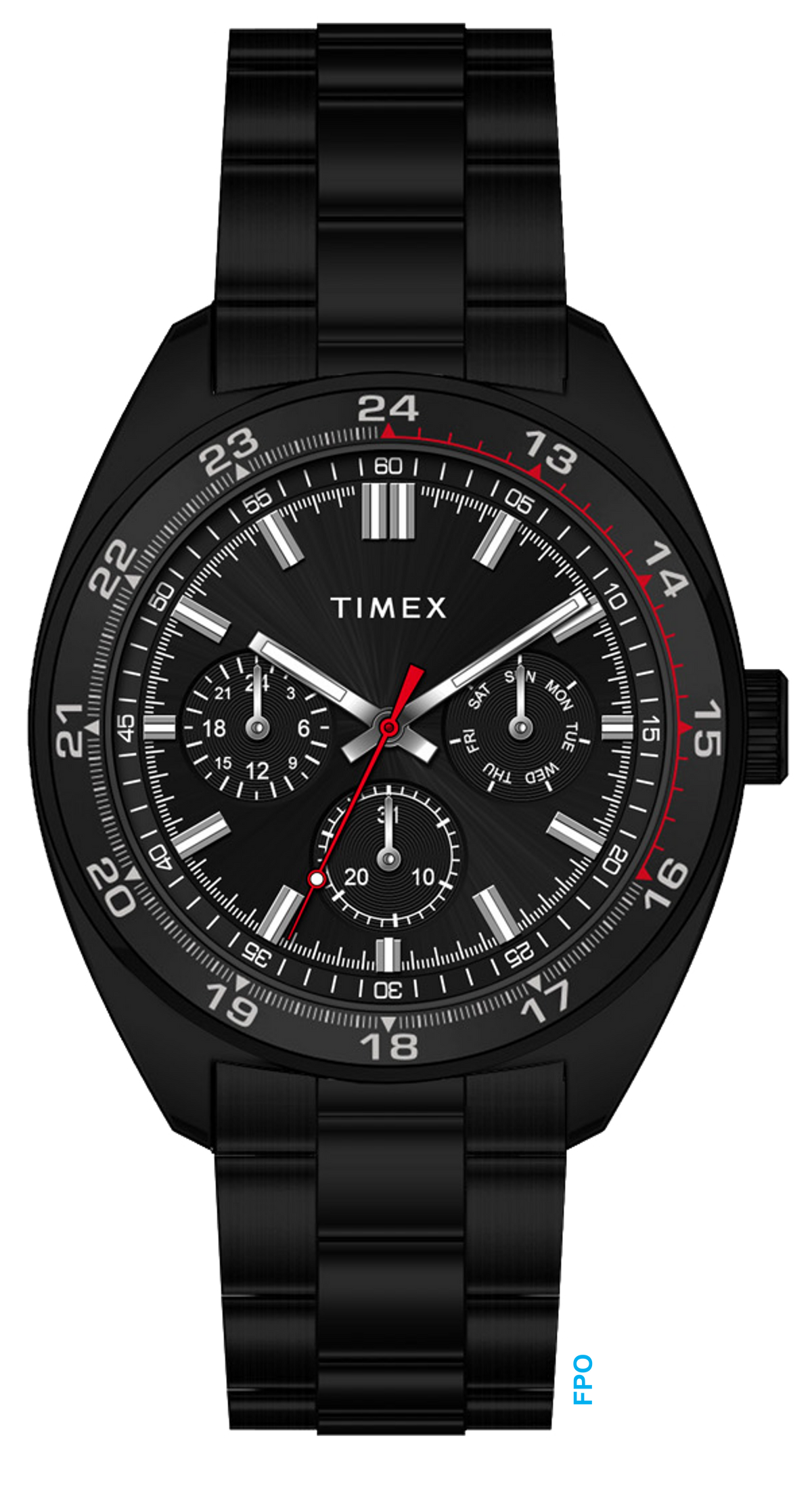 Weston 45mm Stainless Steel Bracelet Watch