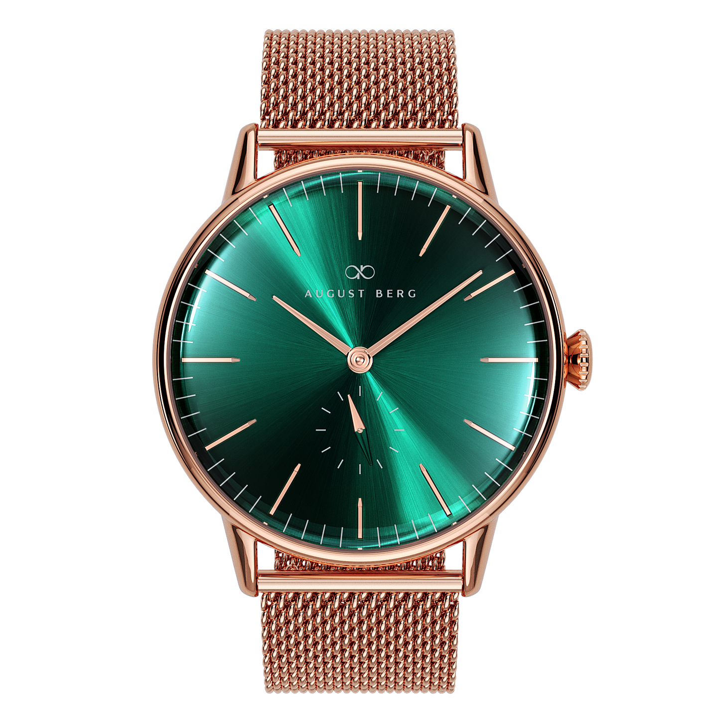 Serenity 40mm Rose Gold Plated Mesh Watch
