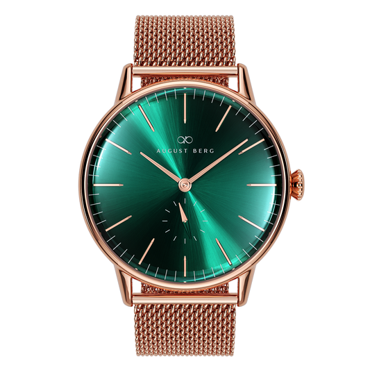 Serenity 40mm Rose Gold Plated Mesh Watch
