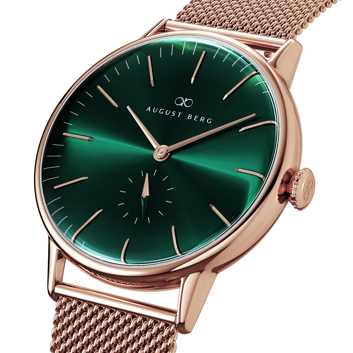 Serenity 40mm Rose Gold Plated Mesh Watch