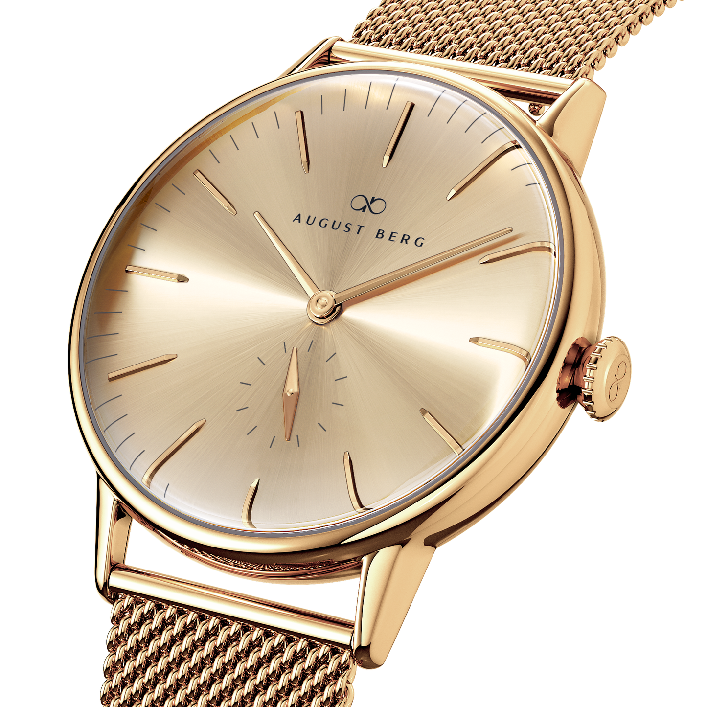 Serenity 40mm Gold Plated Mesh Watch