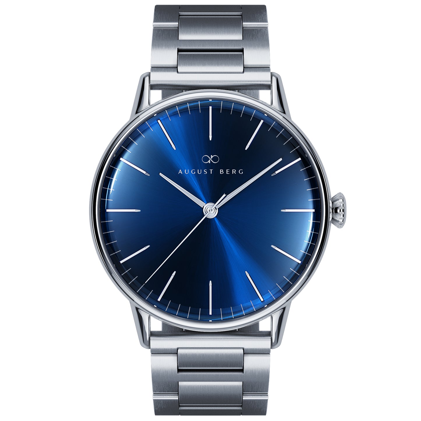 Serenity Link 40mm Deep Blue Silver Watch