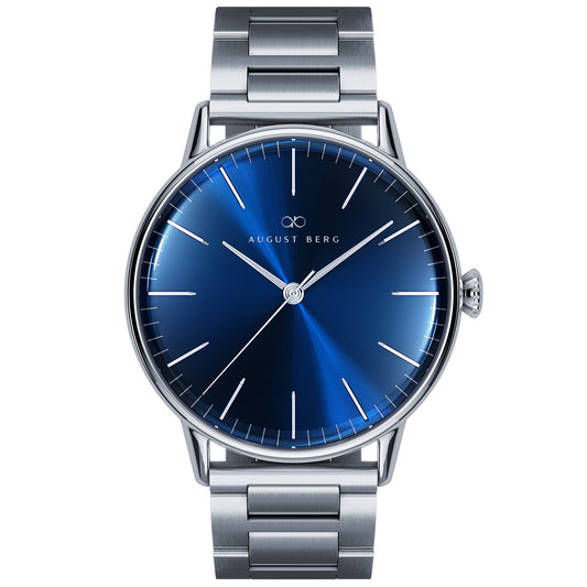 Serenity Link 40mm Deep Blue Silver Watch