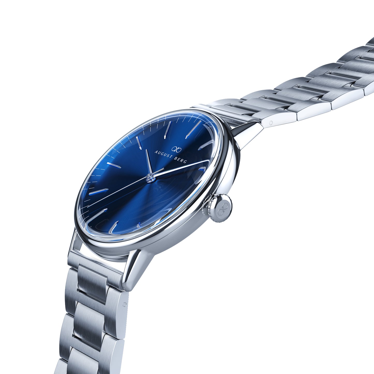 Serenity Link 40mm Deep Blue Silver Watch