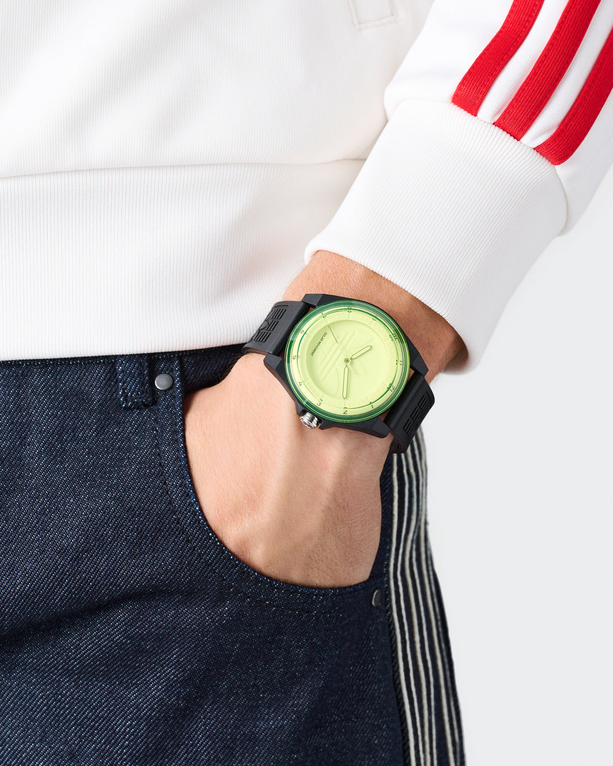 Project Four Solar Yellow Black Resin Watch