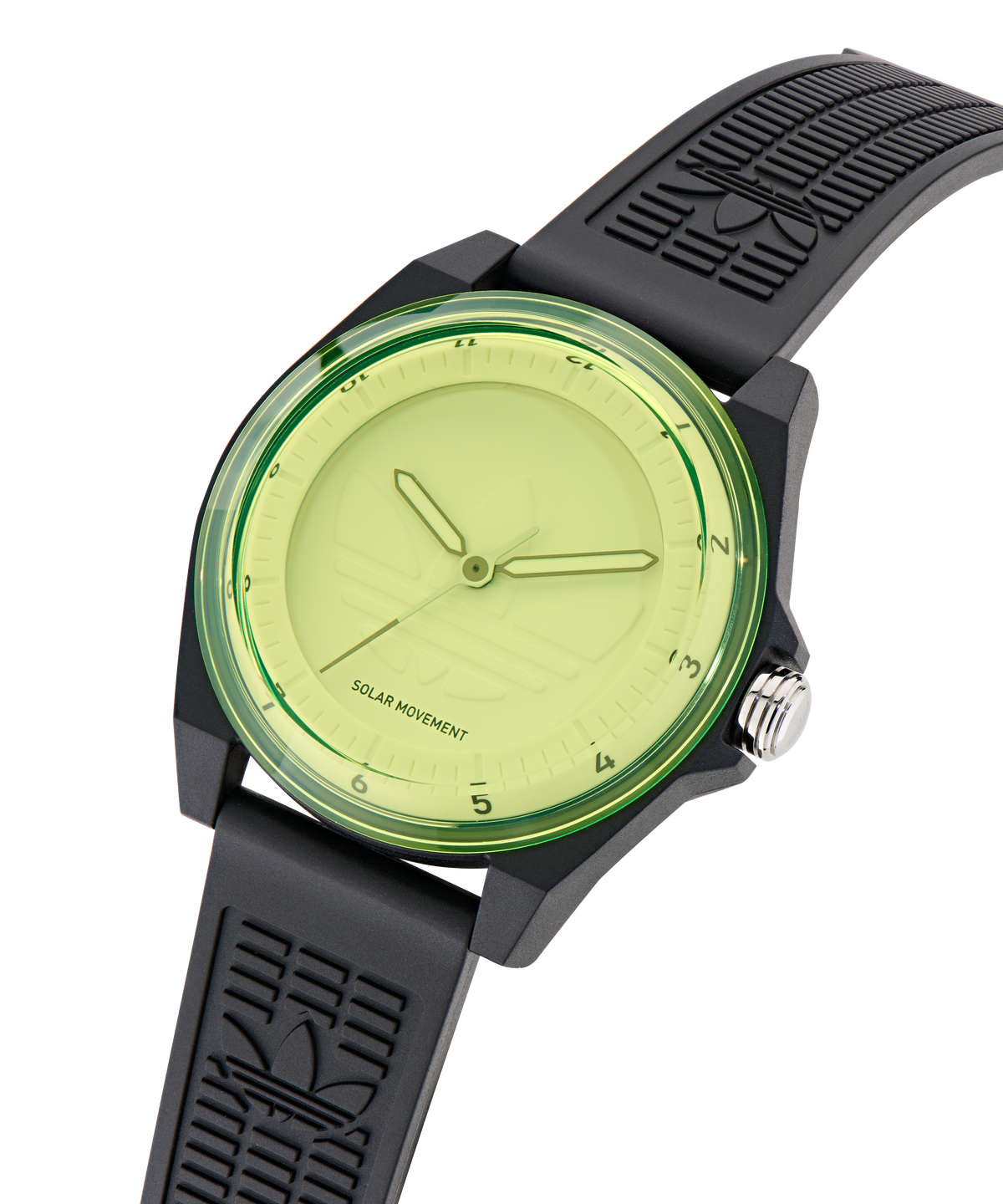 Project Four Solar Yellow Black Resin Watch
