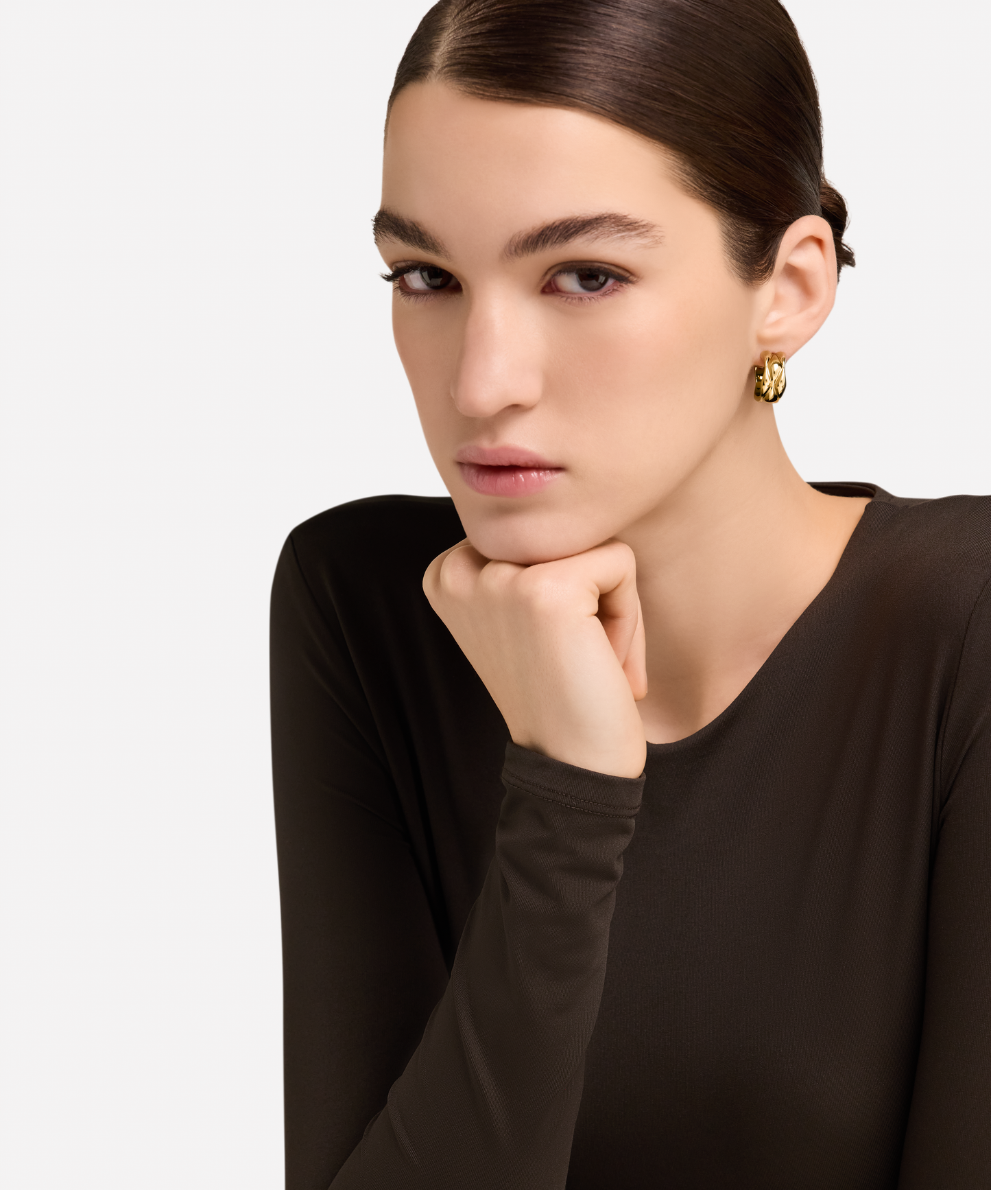 Furla Mionido Gold-Tone Hoop Earrings