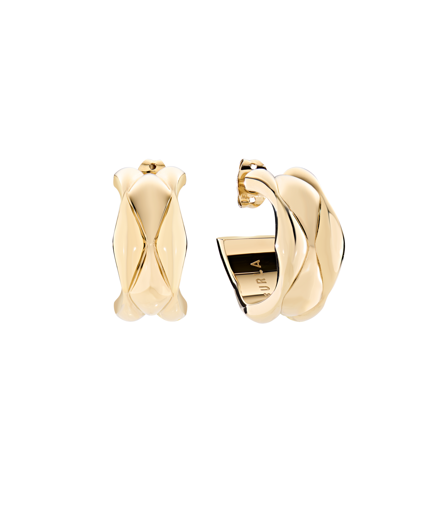 Furla Mionido Gold-Tone Hoop Earrings