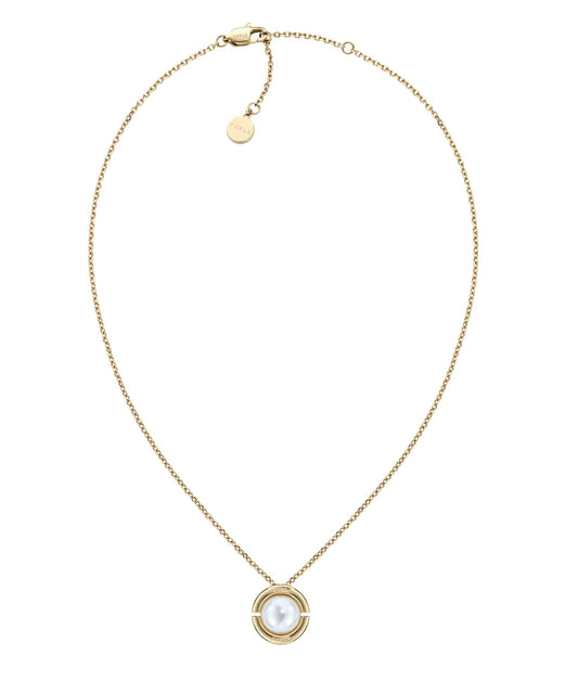 Miasfera Iconic Pearl Gold-Tone Necklace