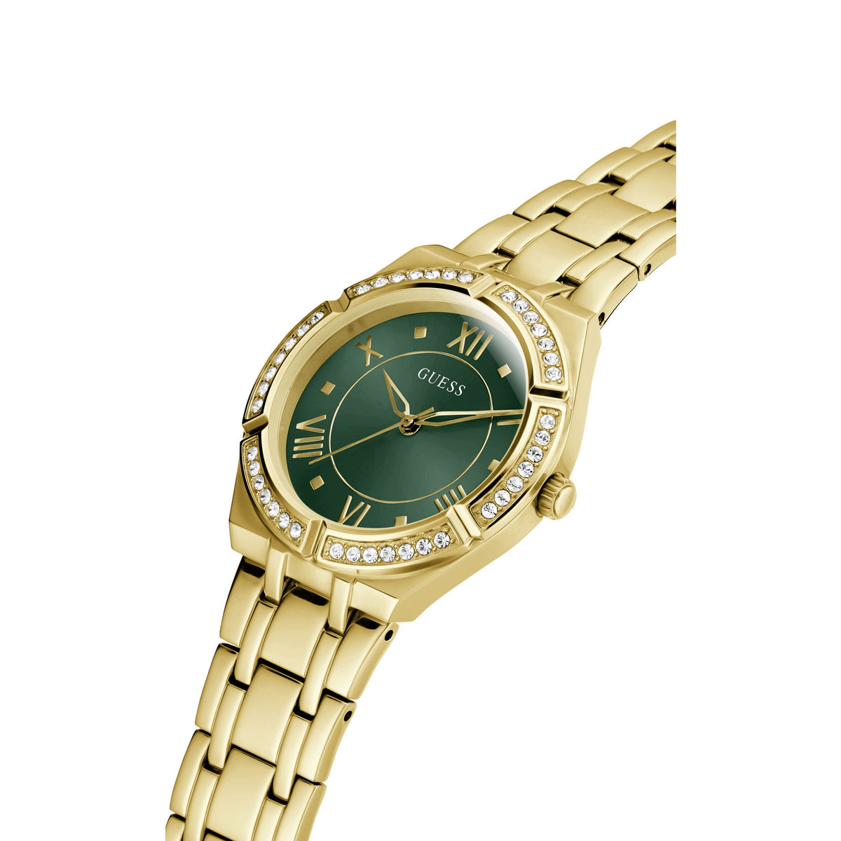 Guess Cosmo Gold & Green Ladies Watch