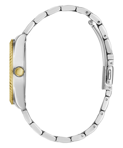 Guess Luna Two Tone & Green Ladies Watch