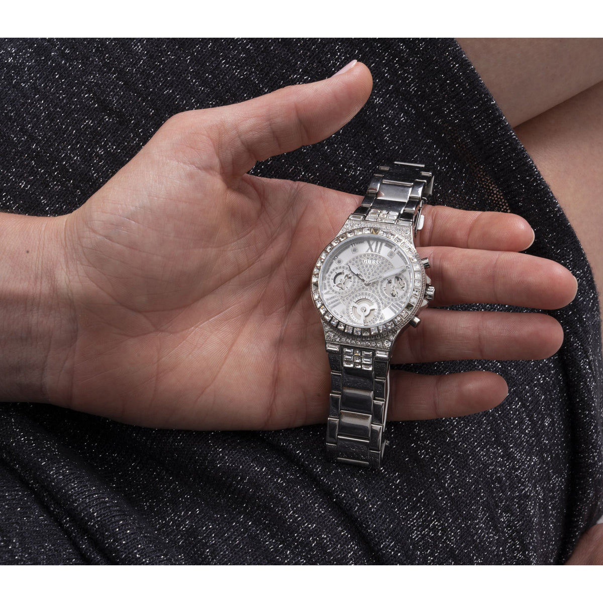Guess Moonlight Silver Tone