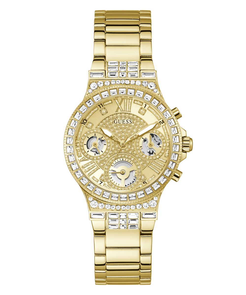 GUESS Ladies Gold Tone Multi-function Watch