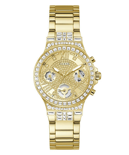 GUESS Ladies Gold Tone Multi-function Watch