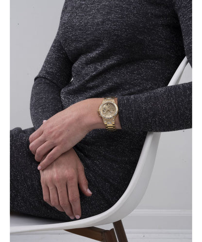 GUESS Ladies Gold Tone Multi-function Watch