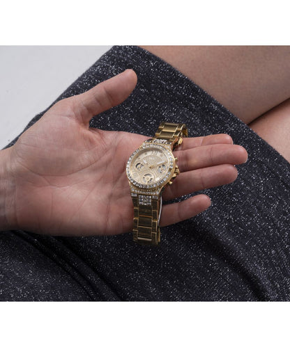 GUESS Ladies Gold Tone Multi-function Watch