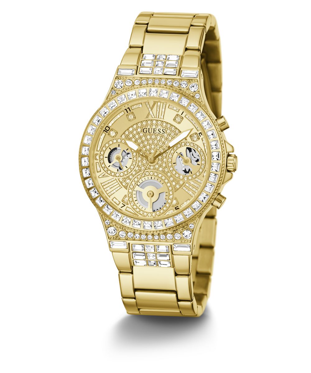 GUESS Ladies Gold Tone Multi-function Watch