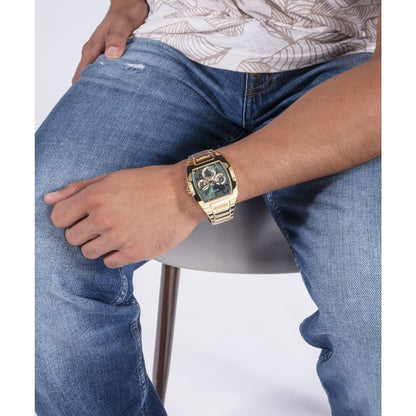 Guess Phoenix Gold Tone & Green