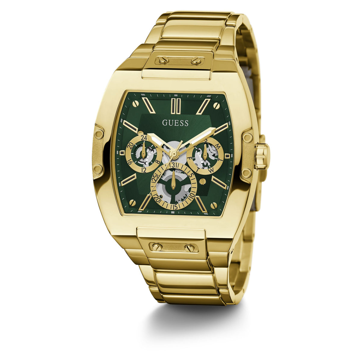 Guess Phoenix Gold Tone & Green