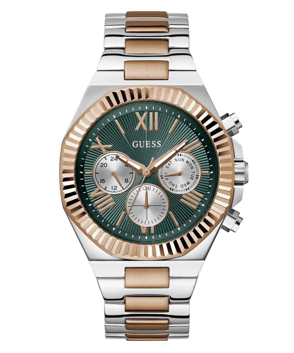 GUESS Mens 2-Tone Multifunction Watch