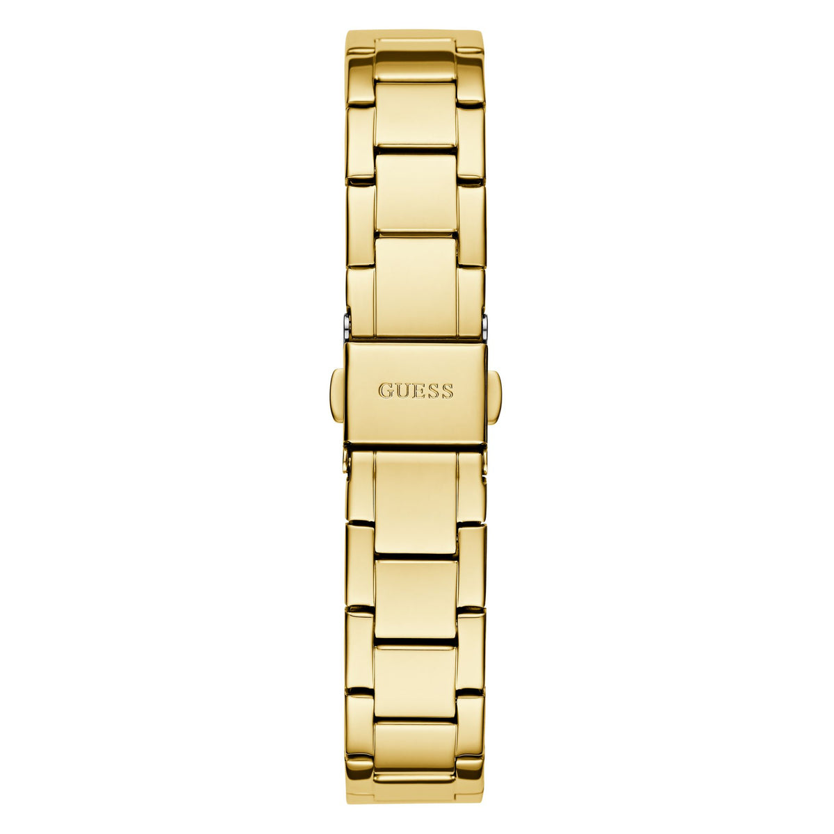 Gold-Tone 30mm White Dial with Crystal Bezel Women's Watch