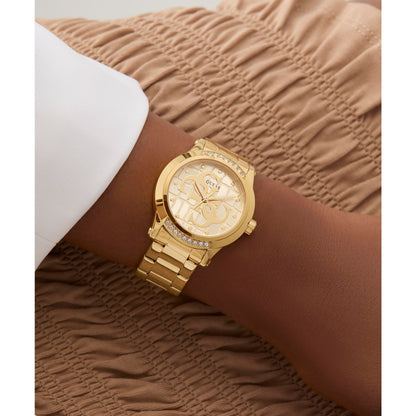 Guess Ladies Gold Tone 36mm Analogue Watch