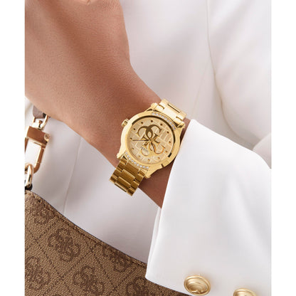 Guess Ladies Gold Tone 36mm Analogue Watch