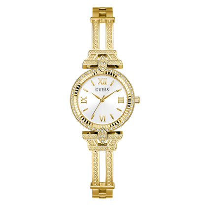 Guess Ladies Gold Tone 28mm Analogue Watch