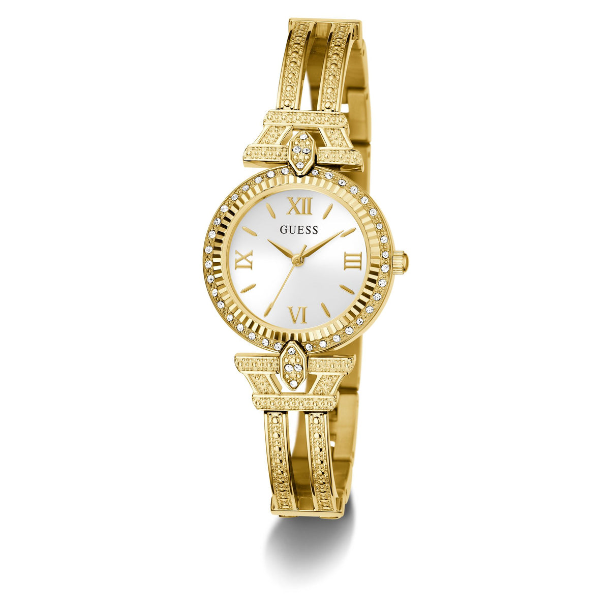 Guess Ladies Gold Tone 28mm Analogue Watch