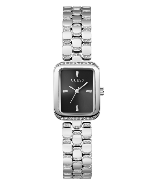 GUESS Ladies Silver-Tone Analogue Watch