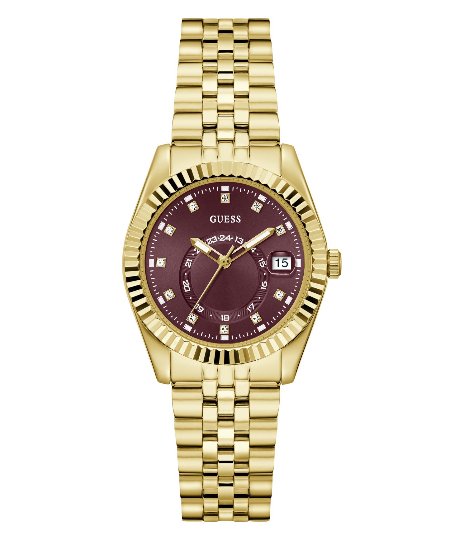 GUESS Ladies Gold-Tone Analogue Watch