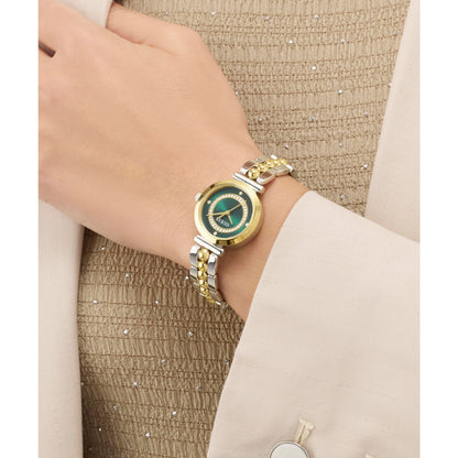 LEENA Two-Tone  Green Dial  Women's Watch