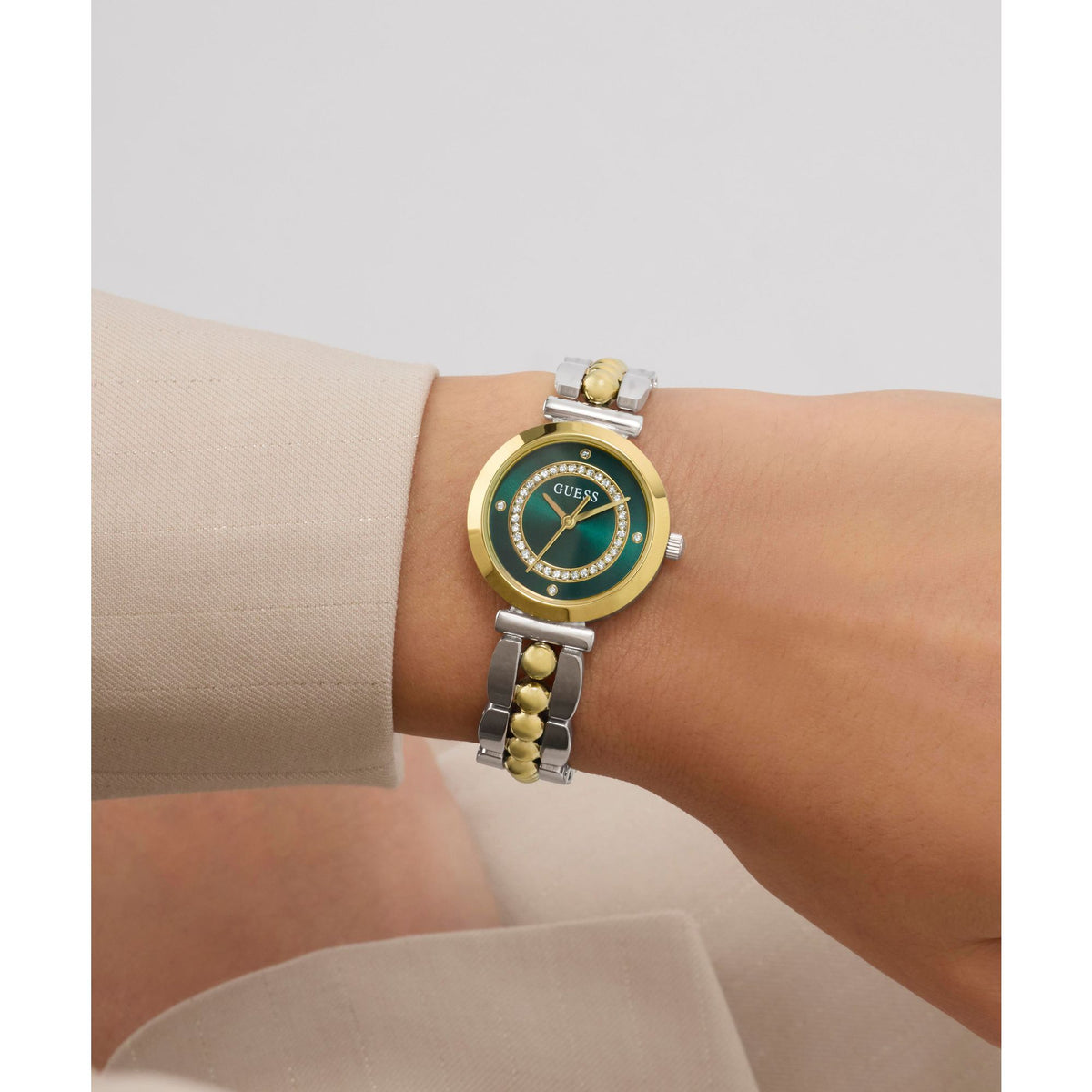 LEENA Two-Tone  Green Dial  Women's Watch