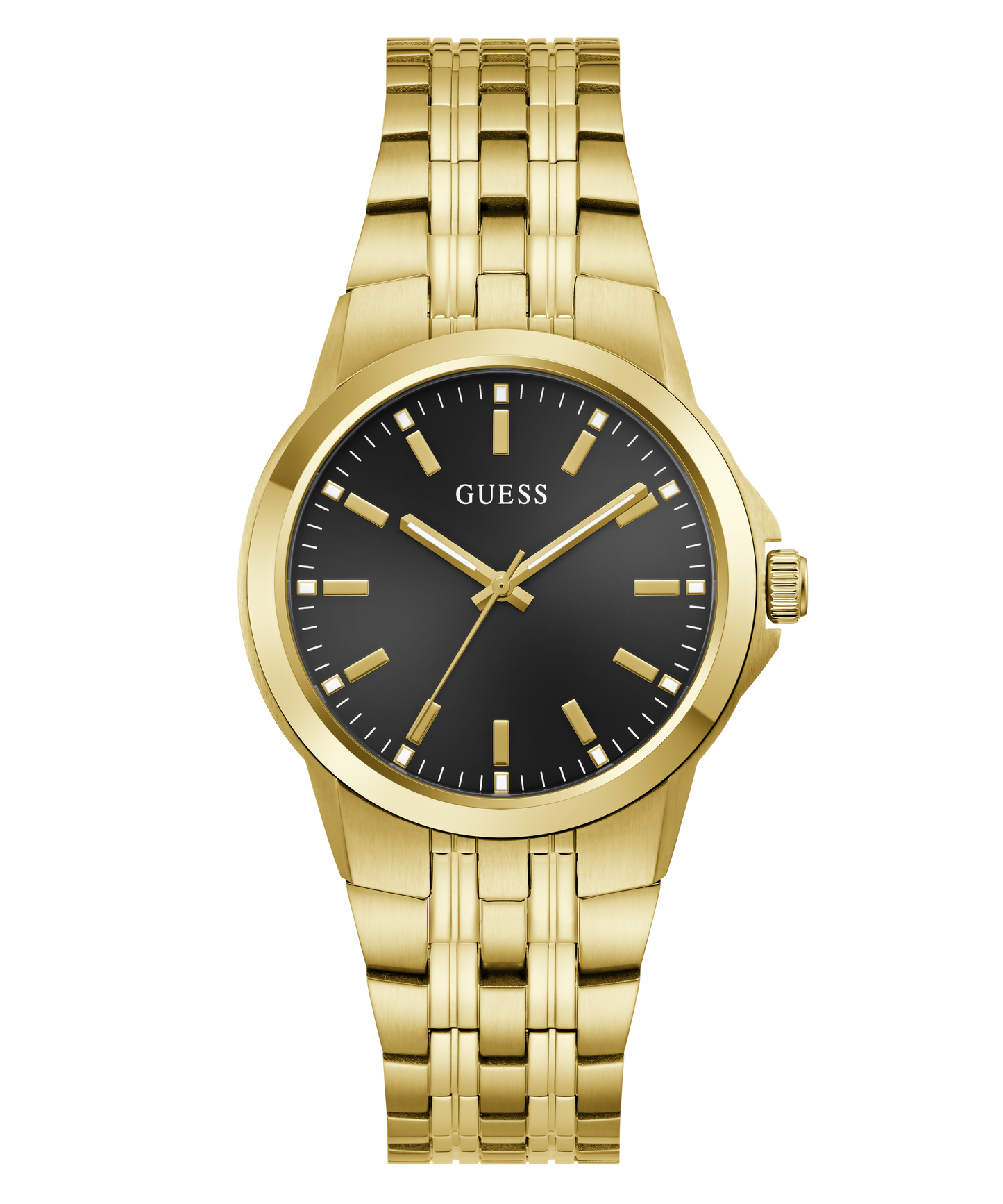 GUESS Mens Gold-Tone Analogue Watch