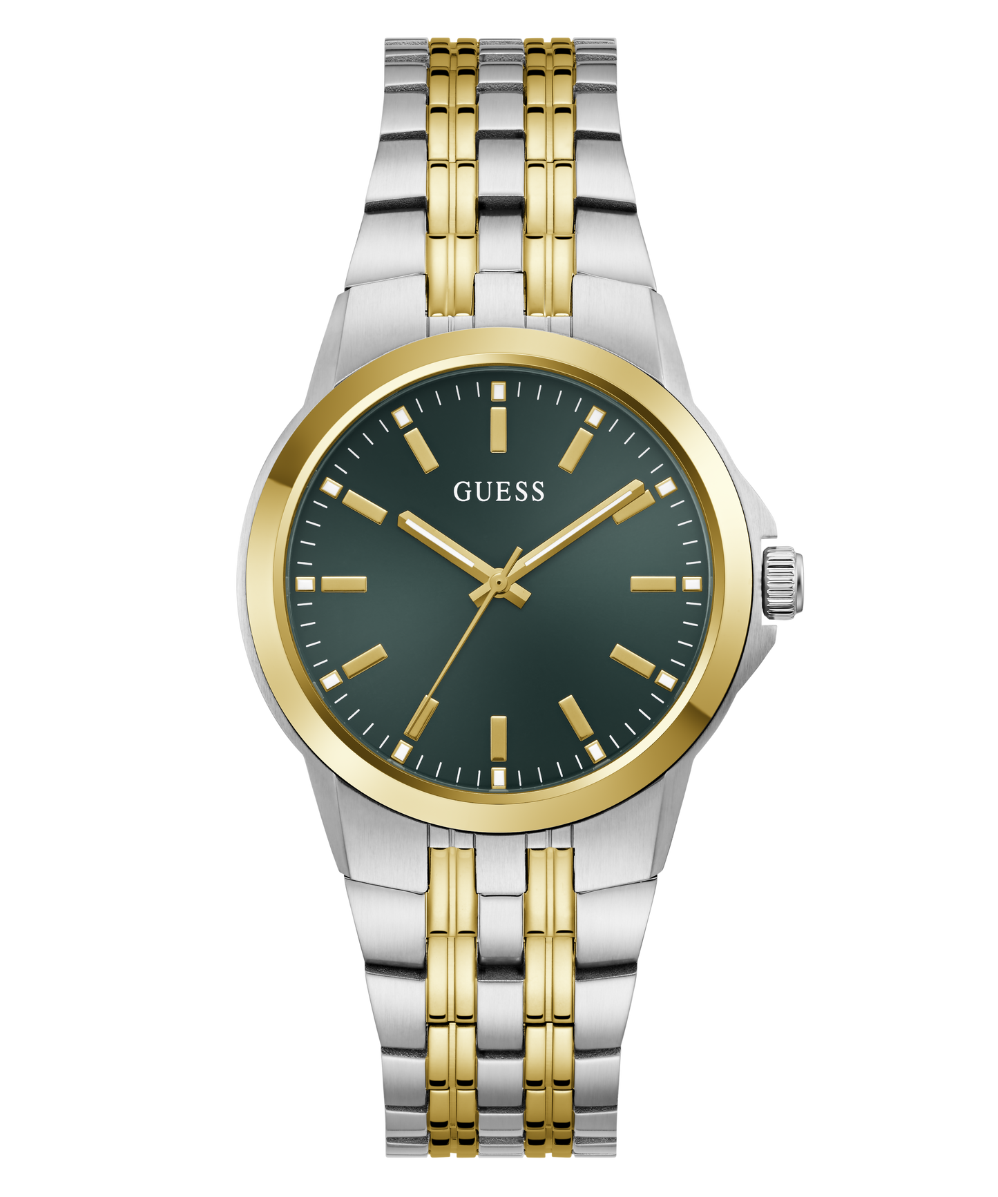 GUESS Mens Two-Tone Analogue Watch