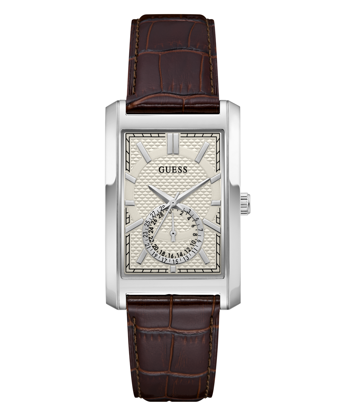 GUESS Mens Brown Analogue Watch