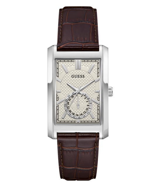 GUESS Mens Brown Analogue Watch
