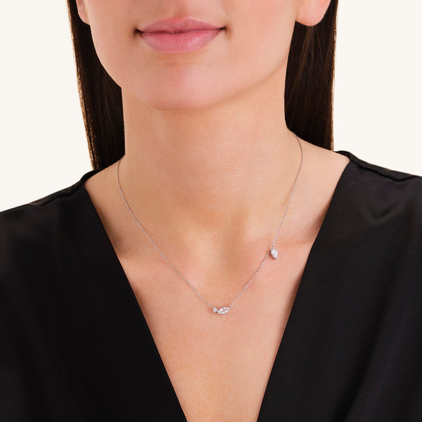 Mix Soft Silver-Tone Necklace