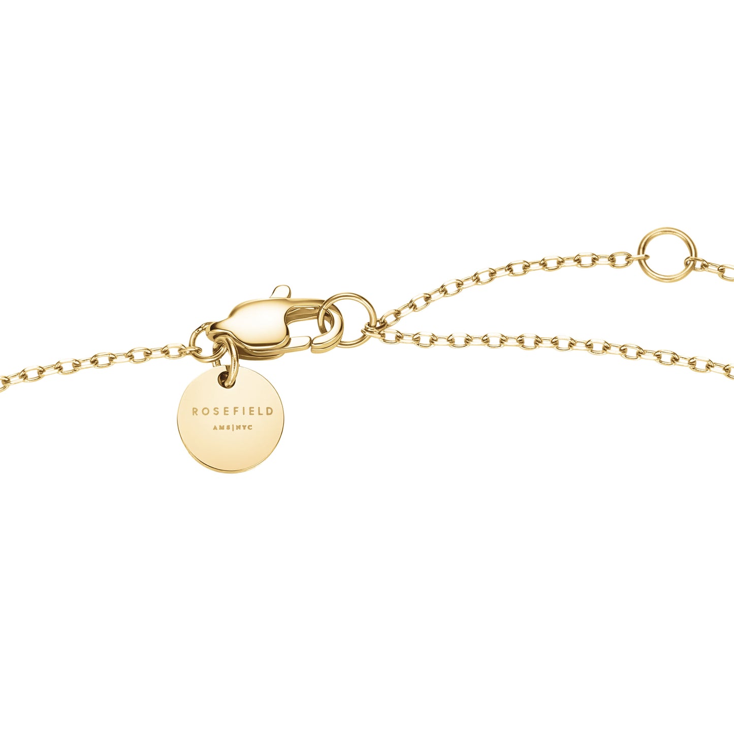 Modern Pearl Circle Gold-Tone Necklace
