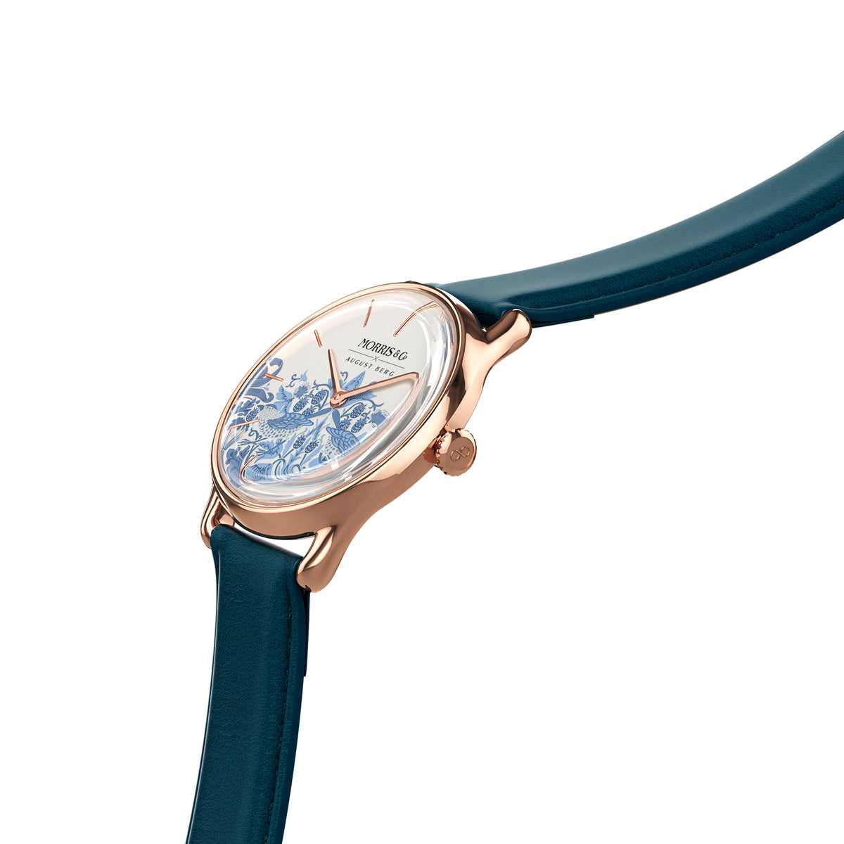Morris & Co 30mm Blue Strawberry Thief Watch