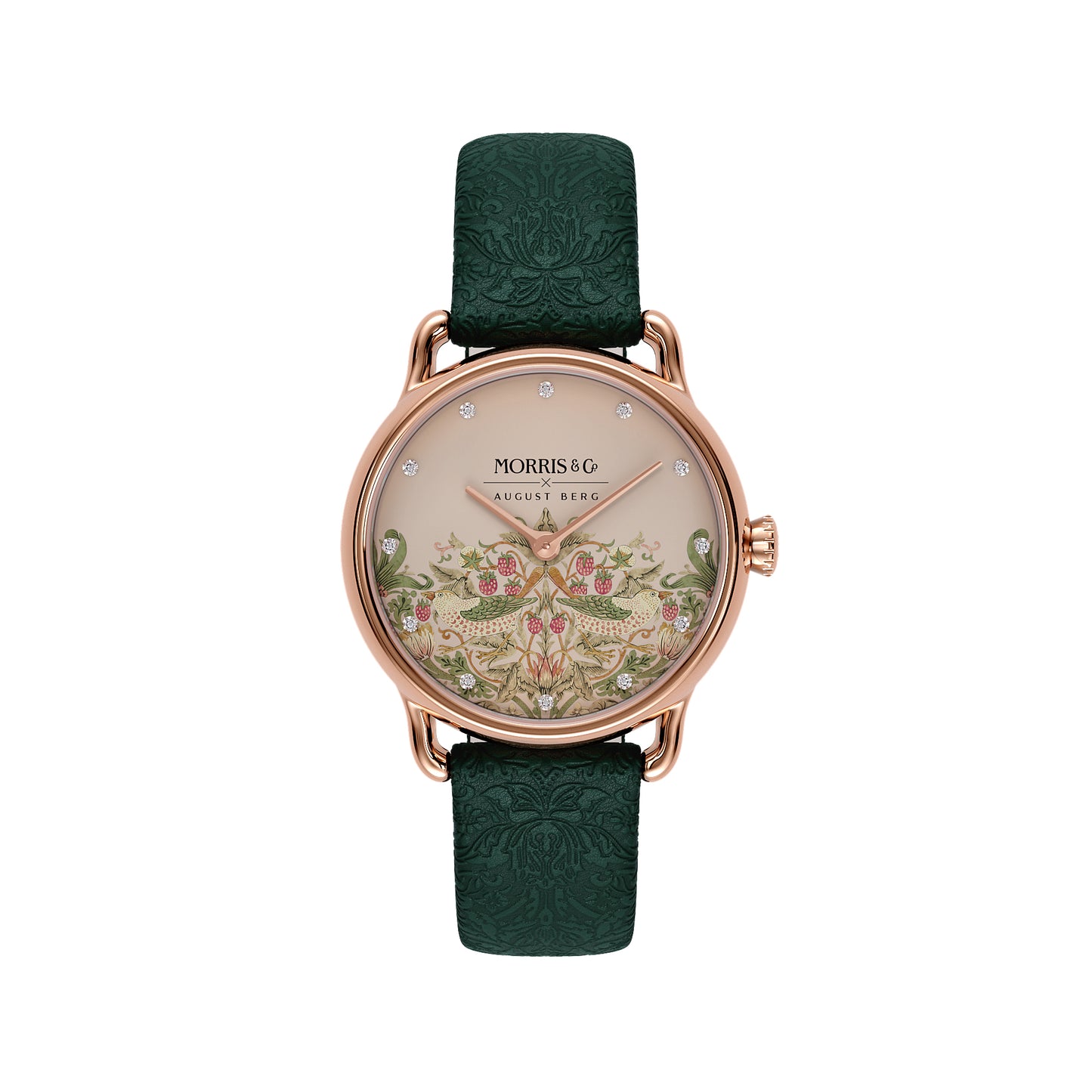 Morris & Co 26mm Fennel Strawberry Thief Watch