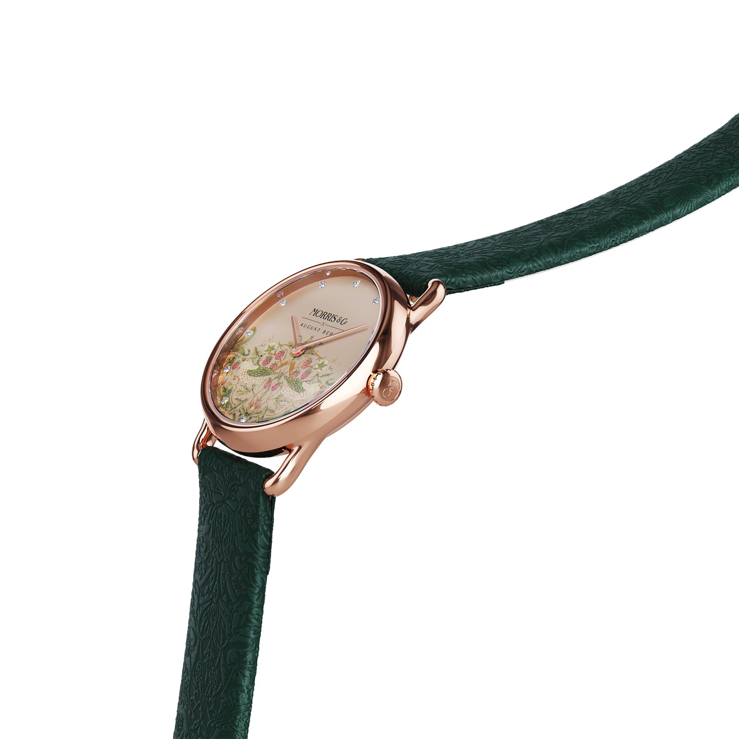 Morris & Co 26mm Fennel Strawberry Thief Watch